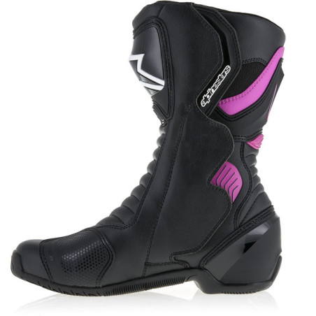 BOTTES ALPINESTARS STELLA SMX-6 V2 FEMME NOIR / FUSHIA / BLANC