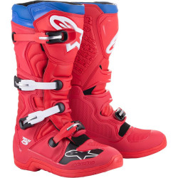 BOTTES MX ALPINESTARS TECH 5 ROUGE / BLANC / BLEU