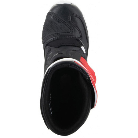 BOTTES MX ALPINESTARS TECH 3S ENFANT NOIR / BLANC / ROUGE