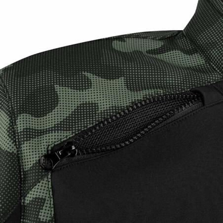 BLOUSON BERING DAVIS KING SIZE HOMME NOIR / CAMOUFLAGE