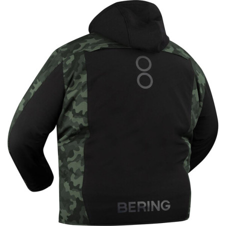 BLOUSON BERING DAVIS KING SIZE HOMME NOIR / CAMOUFLAGE
