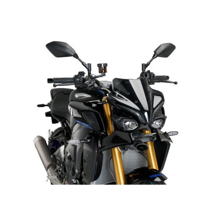 AILERONS PUIG DOWNFORCE FRONTAUX YAMAHA MT10 2022 - NOIR BRILLANT