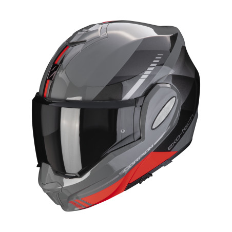 CASQUE SCORPION EXO-TECH EVO GENRE GRIS / NOIR / ROUGE