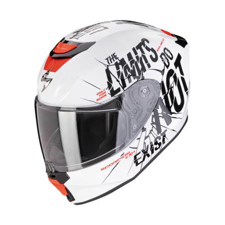 CASQUE SCORPION EXO-JNR ENFANT BOUM BLANC / NOIR