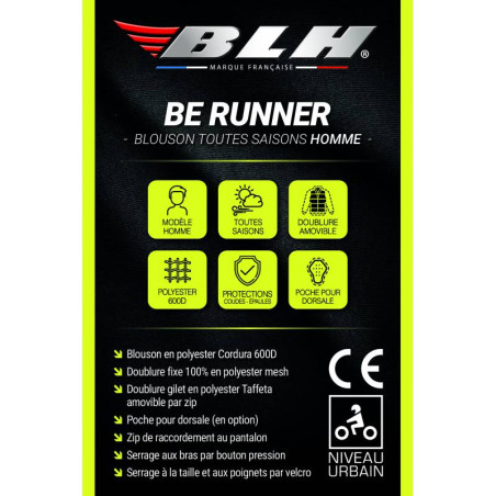 BLOUSON BLH BE RUNNER CE HOMME NOIR / BLANC