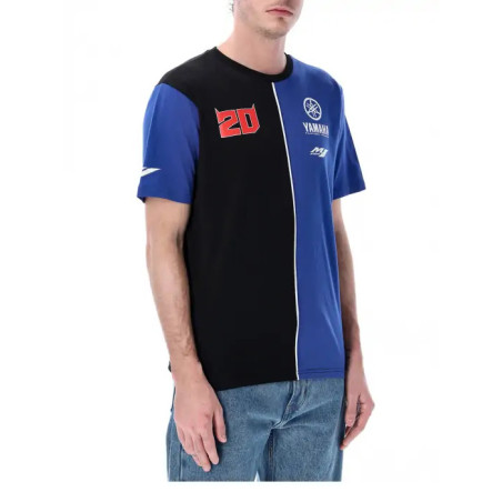 T-SHIRT YAMAHA FACTORY RACING FABIO QUARTARARO 20 VERTICAL HOMME 2024