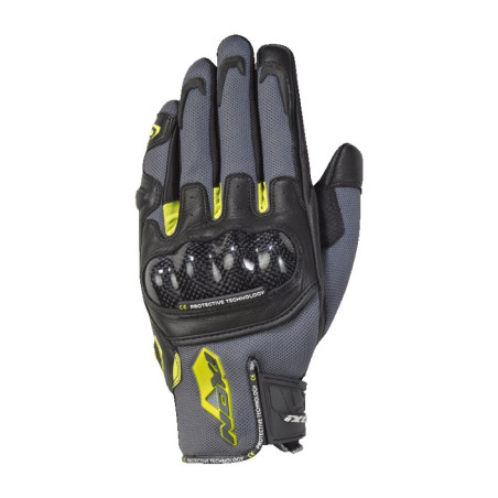 GANTS IXON RS RISE AIR HOMME GRIS / NOIR / JAUNE