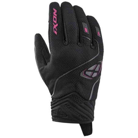 GANTS IXON HURRICANE 2 LADY FEMME NOIR / FUSHIA