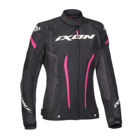 BLOUSON IXON STRIKER LADY FEMME NOIR / FUSHIA