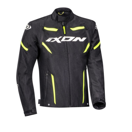 BLOUSON IXON STRIKER HOMME NOIR / BLANC / JAUNE