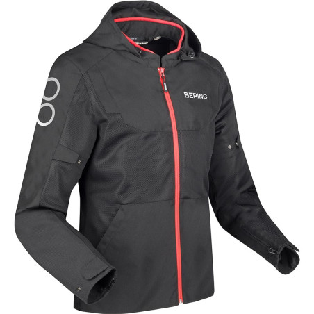 BLOUSON BERING PROFIL HOMME NOIR / ROUGE