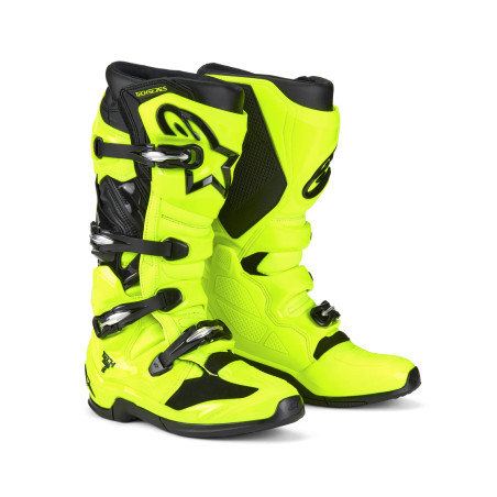 BOTTES MX ALPINESTARS TECH 7 ADULTE 2025 JAUNE FLUO / NOIR