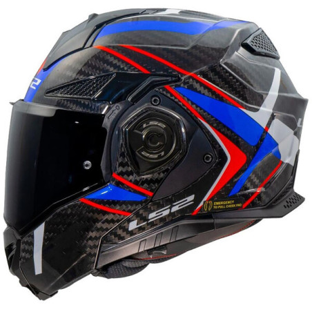 CASQUE LS2 FF901 ADVANT X CARBON FUTURE II BLEU / ROUGE / BLANC