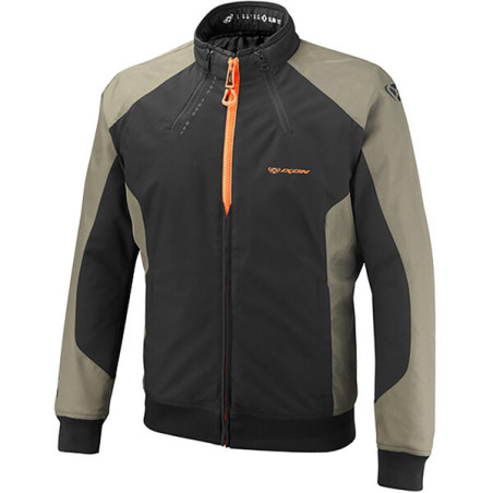 BLOUSON MOTO IXON SIWA HOMME KAKI / NOIR / ORANGE