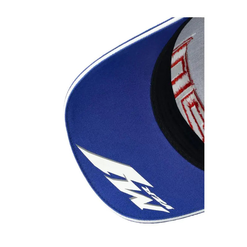 Casquette Yamaha Racing Fabio Quartararo FQ20 - Bleu Taille Unique - Logo 3D Yamaha Numéro 20 - 100% Coton
