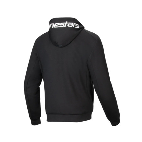 SWEAT MOTO ALPINESTARS CHROME V2 HOMME NOIR / BLANC