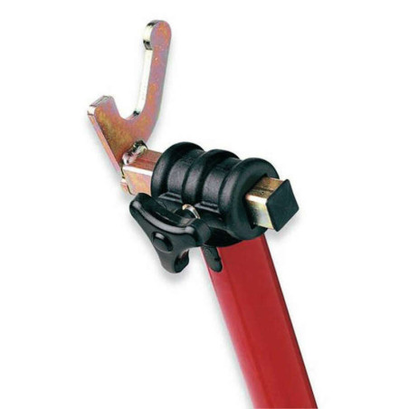 BEQUILLE DE STAND ARRIERE UNIVERSELLE BIKE LIFT RS-17 AVEC SUPPORT EN V ROUGE