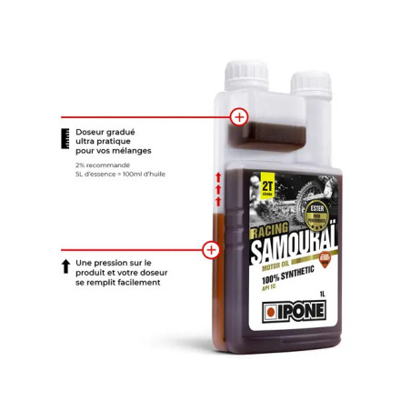 HUILE MOTEUR 2T IPONE SAMOURAI 1L