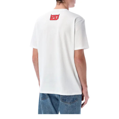 T-SHIRT FABIO QUARTARARO 20 INSERT HOMME BLANC 2025