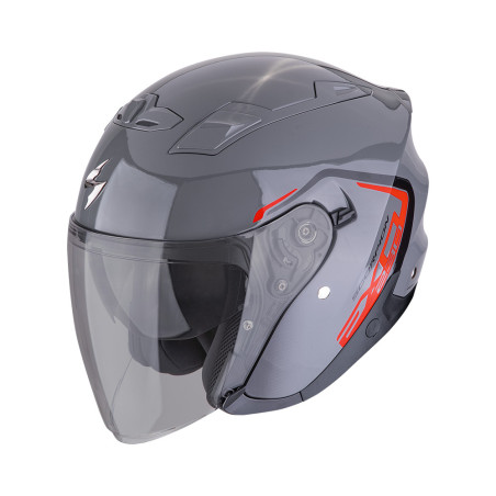 CASQUE SCORPION EXO-230 CIT-E GRIS-ROUGE