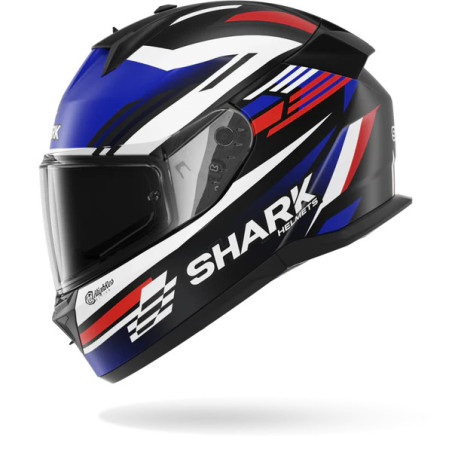 CASQUE SHARK D-SKWAL 3 FIRSTLAP MAT NOIR BLEU ROUGE