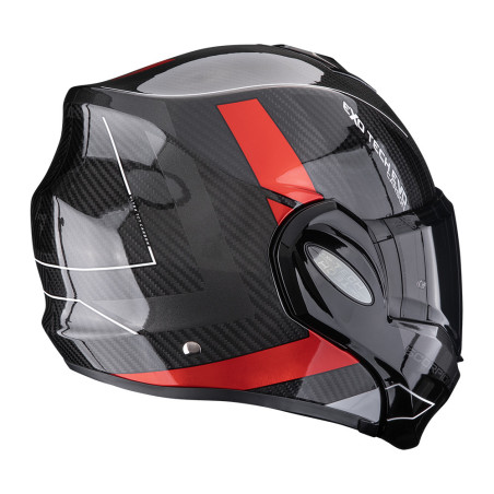 CASQUE SCORPION EXO-TECH EVO CARBON CAD NOIR/ROUGE