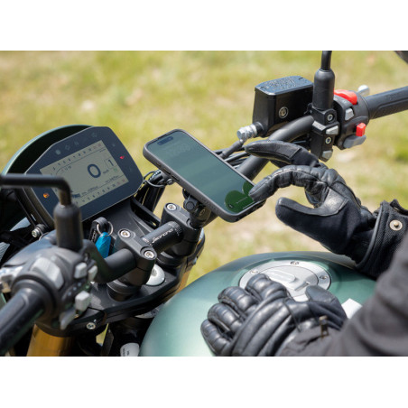 SUPPORT SMARTPHONE MOTO QUAD LOCK - FIXATION A TIGE FILETEE PRO