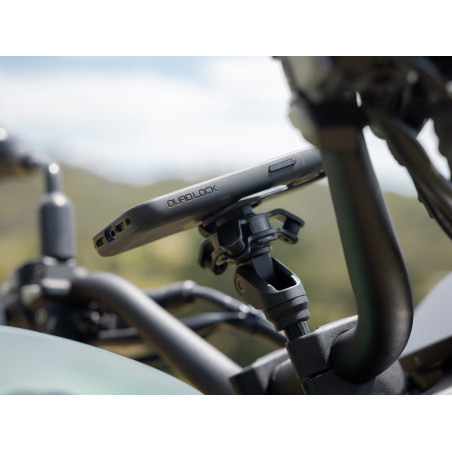 SUPPORT SMARTPHONE MOTO QUAD LOCK - FIXATION A TIGE FILETEE PRO
