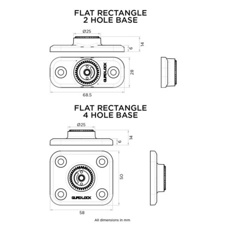 KIT DE MONTAGE SCOOTER QUAD LOCK 360 - BASE / ADAPTATEUR / SUPPORT