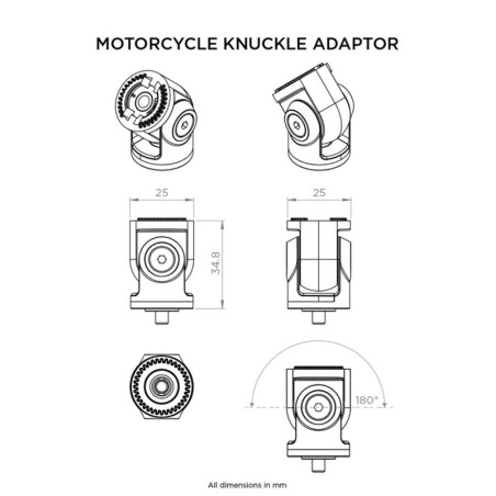 ADAPTATEUR DARTICULATION QUAD LOCK