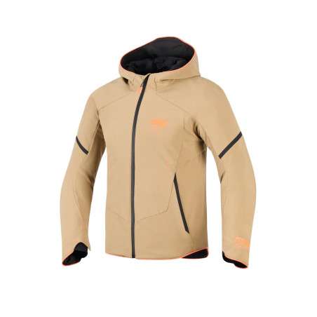 BLOUSON ALPINESTARS AEROSHELL WP KAKI / NOIR / ORANGE FLUO