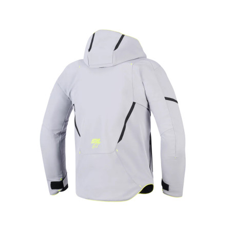 BLOUSON ALPINESTARS AEROSHELL WP GRIS / JAUNE  FLUO