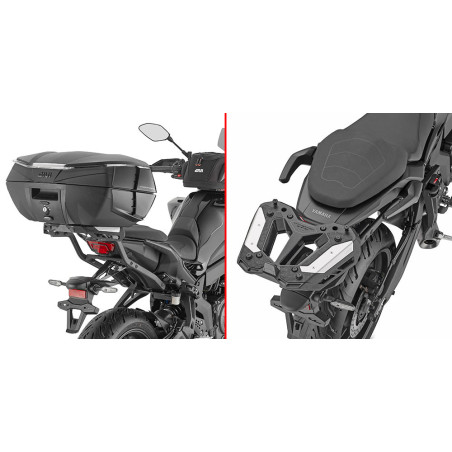 SUPPORT SPECIFIQUE POUR TOP CASE GIVI SR2177 ALUMINIUM NOIR YAMAHA TRACER 7 2025