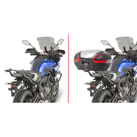 SUPPORT SPECIFIQUE POUR TOP CASE GIVI 2130FZ YAMAHA TRACER 700 2016 - 2019 / TRACER 7 / GT 2020 - 2024