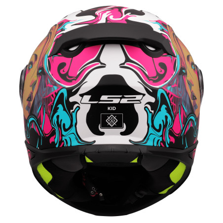 CASQUE LS2 ENFANT FF812 CYBERG ROSE / BLEU