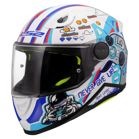CASQUE LS2 ENFANT FF812 NEXT LEVEL BLANC / BLEU / ROUGE