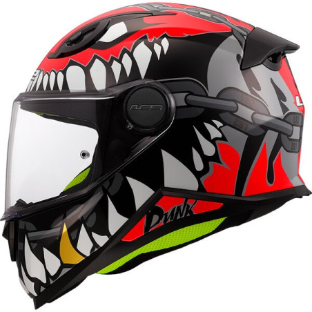 CASQUE LS2 ENFANT FF812 PUNK GRIS / ROUGE
