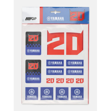PLANCHE STICKERS YAMAHA RACING FABIO QUARTARARO 20