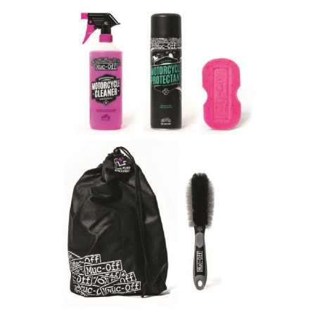 KIT ENTRETIEN MOTO - ESSENTIALS MUC-OFF
