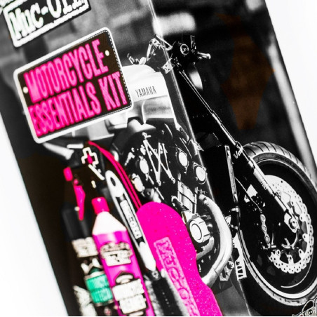 KIT ENTRETIEN MOTO - ESSENTIALS MUC-OFF