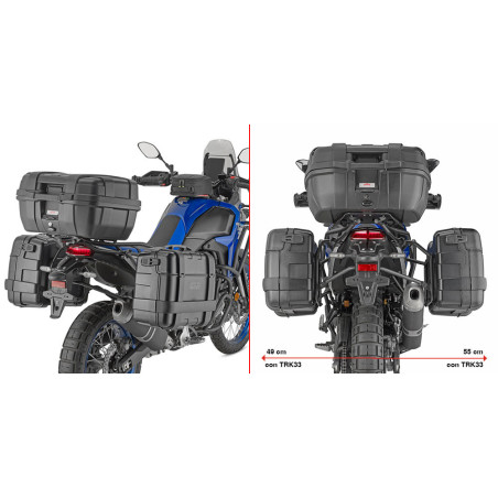SUPPORTS VALISES GIVI MONOKEY PLO2174MK YAMAHA TENERE 700 2025 / T7 WORLD RAID 2026