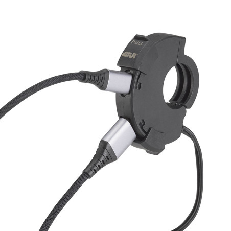 CHARGEUR GUIDON USB ET USB-C GIVI S120