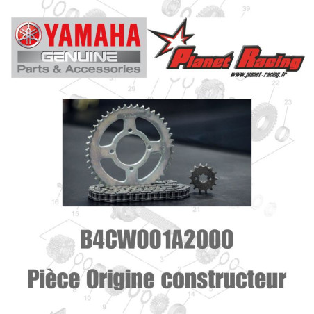 KIT CHAINE ORIGINE B4CW001A2000 YAMAHA MT-07 2014 - 2020 / XSR 700 2017 - 2020