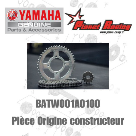 KIT CHAINE ORIGINE BATW001A0100 YAMAHA MT-07 2023 - 2024