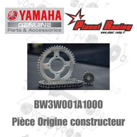 KIT CHAINE ORIGINE BW3W001A1000 YAMAHA TENERE 700 2023 - 2024 / T7 WORLD RAID 2022 - 2025