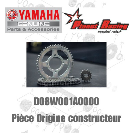 KIT CHAINE ORIGINE D08W001A0000 YAMAHA TENERE 700 2025 - / T7 WORLD RAID 2026-
