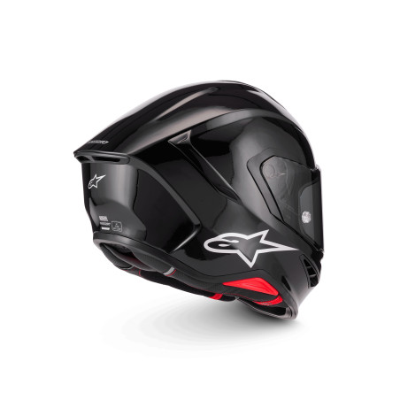 CASQUE INTEGRAL ALPINESTARS S-R7 SOLID NOIR BRILLANT