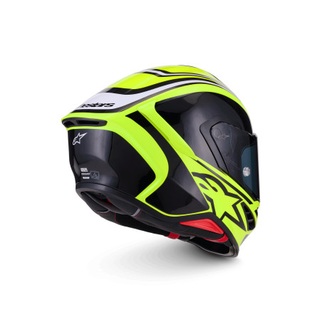 CASQUE ALPINESTARS S-R7 ZEAL JAUNE / NOIR / BLANC