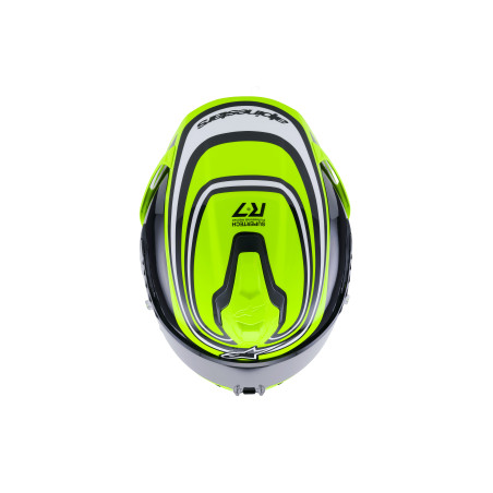 CASQUE ALPINESTARS S-R7 ZEAL JAUNE / NOIR / BLANC