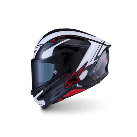 CASQUE ALPINESTARS S-R7 A-CORE NOIR / BLANC / ROUGE